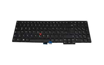 Clavier DE (allemand) noir/noir avec mouse stick pour Lenovo ThinkPad T550 (20CK/20CJ)