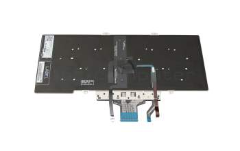 Clavier DE (allemand) noir/noir avec rétro-éclairage et mouse stick original pour Dell Latitude 14 (5410)