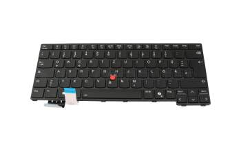 Clavier DE (allemand) noir/noir avec rétro-éclairage et mouse stick original pour Lenovo ThinkPad L14 G6 (21S6)