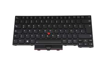 Clavier DE (allemand) noir/noir avec rétro-éclairage et mouse stick original pour Lenovo ThinkPad L14 Gen 2 (20X5/20X6)
