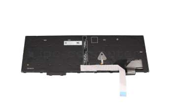 Clavier DE (allemand) noir/noir avec rétro-éclairage et mouse stick original pour Lenovo ThinkPad L15 Gen 3 (21C3/21C4)