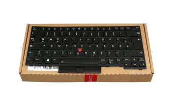 Clavier DE (allemand) noir/noir avec rétro-éclairage et mouse stick original pour Lenovo ThinkPad P14s Gen 1 (20S4/20S5)