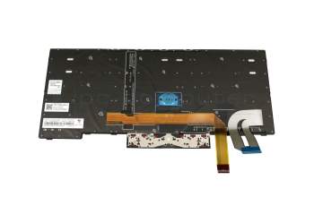 Clavier DE (allemand) noir/noir avec rétro-éclairage et mouse stick original pour Lenovo ThinkPad P14s Gen 2 (20VX/20VY)