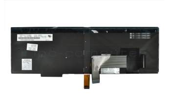 Clavier DE (allemand) noir/noir avec rétro-éclairage et mouse stick original pour Lenovo ThinkPad P50s (20FL/20FK)