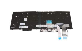 Clavier DE (allemand) noir/noir avec rétro-éclairage et mouse stick original pour Lenovo ThinkPad T15 Gen 1 (20S6/20S7)