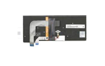 Clavier DE (allemand) noir/noir avec rétro-éclairage et mouse stick original pour Lenovo ThinkPad T470p (20J6/20J7)