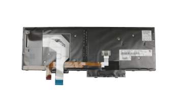 Clavier DE (allemand) noir/noir avec rétro-éclairage et mouse stick pour Lenovo ThinkPad P52s (20LB/20LC)