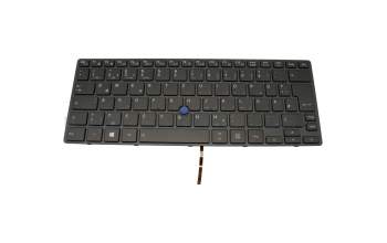 Clavier DE (allemand) noir/noir avec rétro-éclairage et mouse stick pour Toshiba Portege X30-D