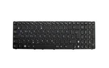 Clavier DE (allemand) noir/noir avec rétro-éclairage original pour Asus K52F