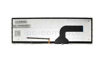 Clavier DE (allemand) noir/noir avec rétro-éclairage original pour Asus N70