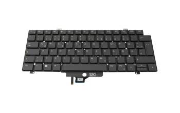 Clavier DE (allemand) noir/noir avec rétro-éclairage original pour Dell Latitude 14 (5420)