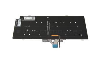 Clavier DE (allemand) noir/noir avec rétro-éclairage original pour Dell Latitude 14 2in1 (7430)