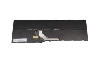 Clavier DE (allemand) noir/noir avec rétro-éclairage original pour Fujitsu LifeBook E5513A