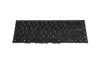 Clavier DE (allemand) noir/noir avec rétro-éclairage original pour MSI Creator 15 A10SF/A10SFS/A10SFT (MS-16V2)