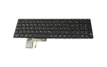 Clavier DE (allemand) noir/noir avec rétro-éclairage pour Medion Akoya E15411/ E15412 (NS15TG)