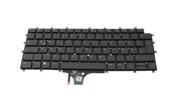 Clavier DE (allemand) noir/noir original pour Dell Latitude 9520 2-in-1