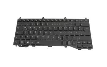 Clavier DE (allemand) noir/noir original pour Fujitsu LifeBook U7311