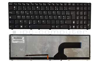 Clavier FR (français) noir avec rétro-éclairage original pour Asus ROG G51JX