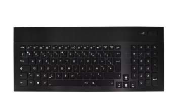 Clavier FR (français) noir/noir avec rétro-éclairage original pour Asus ROG G74SX
