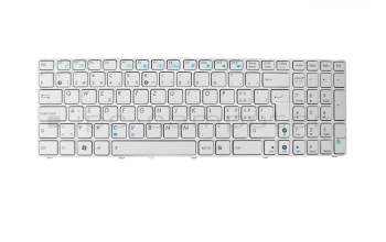 Clavier SF (suisse-francais) blanc/blanc original pour Asus X52JV
