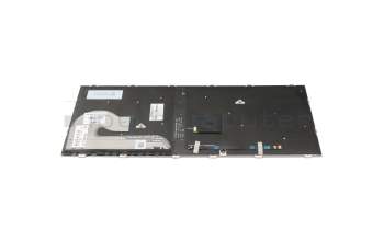 Clavier SF (suisse-francais) noir/argent avec rétro-éclairage et mouse stick original pour HP EliteBook 745 G5