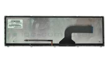 Clavier SF (suisse-francais) noir/noir avec rétro-éclairage original pour Asus ROG G73JW