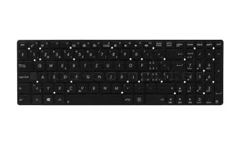 Clavier SF (suisse-francais) noir original pour Asus K55VM