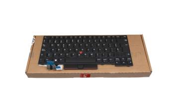 Clavier SP (espagnol) noir/noir avec mouse stick original pour Lenovo ThinkPad P14s Gen 1 (20Y1/20Y2)