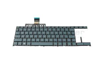 Clavier US (anglais) bleu avec rétro-éclairage original pour Asus ZenBook Duo UX481FA