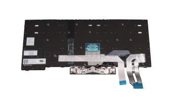 Clavier US (anglais) noir/noir avec rétro-éclairage et mouse stick original pour Lenovo ThinkPad P14s Gen 1 (20Y1/20Y2)