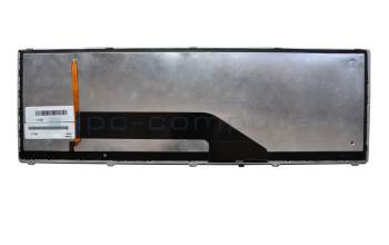 Clavier US (anglais) noir/noir avec rétro-éclairage original pour Asus K70AF