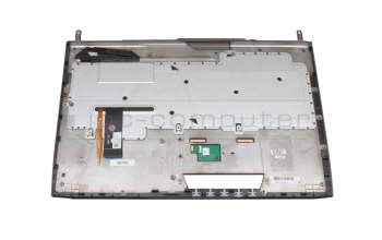 Clavier incl. topcase BE (belge) noir/argent/noir avec rétro-éclairage original pour Asus ROG G752VT