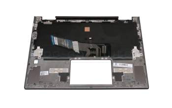 Clavier incl. topcase CH (suisse) anthracite/anthracite avec rétro-éclairage original pour Lenovo Yoga 730-13IKB (81CT)