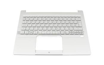 Clavier incl. topcase CH (suisse) argent/argent avec rétro-éclairage original pour Acer Swift 3 (SF313-52G)