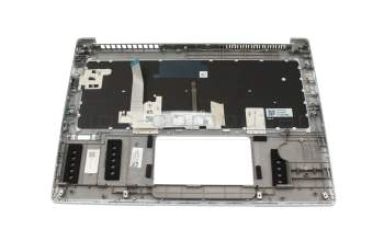 Clavier incl. topcase CH (suisse) argent/argent avec rétro-éclairage original pour Acer Swift 3 (SF313-52G)