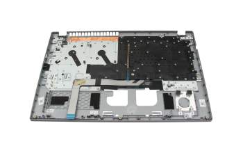 Clavier incl. topcase CH (suisse) gris/gris avec rétro-éclairage original pour Acer Aspire 5 (A515-57G)
