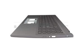 Clavier incl. topcase CH (suisse) gris/gris avec rétro-éclairage original pour Acer Aspire 5 (A515-57G)