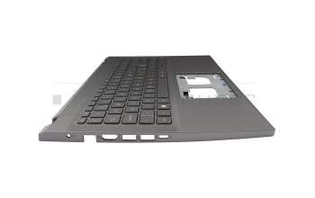 Clavier incl. topcase CH (suisse) gris/gris avec rétro-éclairage original pour Acer Aspire 5 (A515-57G)