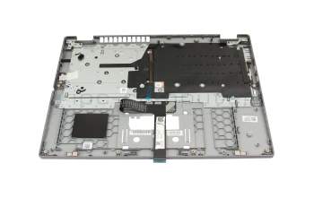 Clavier incl. topcase CH (suisse) gris/gris avec rétro-éclairage original pour Acer Aspire 5 Spin (A5SP14-51MTN)