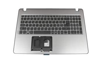 Clavier incl. topcase CH (suisse) noir/argent original pour Acer Aspire F15 (F5-573)