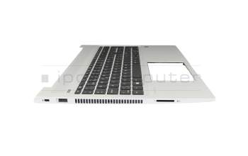 Clavier incl. topcase CH (suisse) noir/argent original pour HP ProBook 455R G6