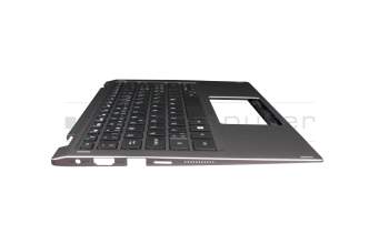 Clavier incl. topcase CH (suisse) noir/gris original pour Acer Spin 1 (SP111-34N)