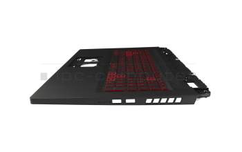 Clavier incl. topcase CH (suisse) noir/noir avec rétro-éclairage original pour Acer Nitro 5 (AN517-55)