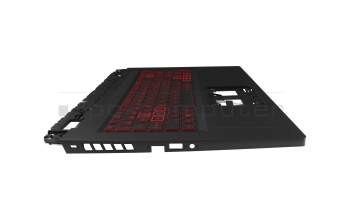 Clavier incl. topcase CH (suisse) noir/noir avec rétro-éclairage original pour Acer Nitro 5 (AN517-55)