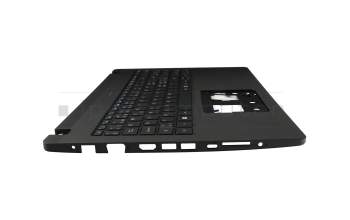Clavier incl. topcase CH (suisse) noir/noir avec rétro-éclairage original pour Acer TravelMate P2 (P215-52G)