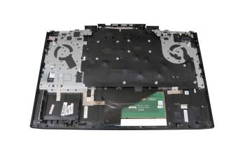 Clavier incl. topcase CH (suisse) noir/noir avec rétro-éclairage original pour HP Omen 15-dc1000