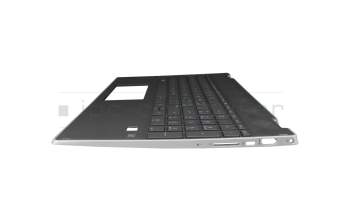 Clavier incl. topcase CH (suisse) noir/noir avec rétro-éclairage original pour HP Pavilion X360 15-dq1000