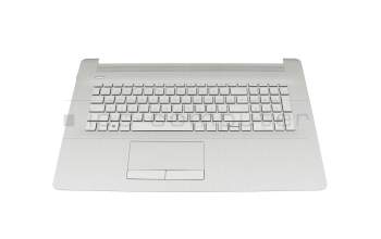Clavier incl. topcase DE (allemand) argent/argent (PTP) original pour HP 17-ca3000