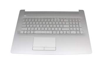 Clavier incl. topcase DE (allemand) argent/argent (PTP/DVD) pour HP 17-ca3000