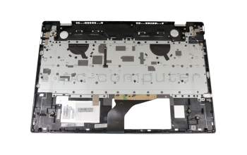 Clavier incl. topcase DE (allemand) argent/argent avec rétro-éclairage (Carte graphique GTX) original pour HP Pavilion 15-cs0600